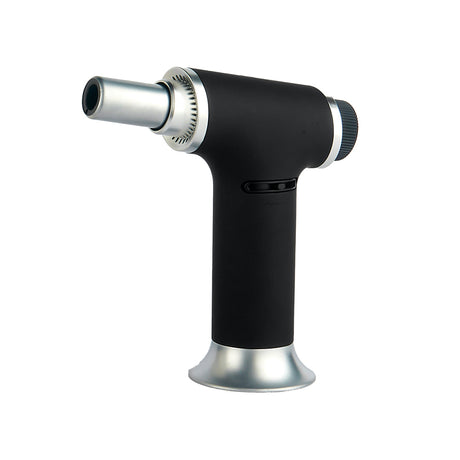 Maven Torch Turbo Single Jet Flame in Black with Precision Lock for Dab Rigs, Front View