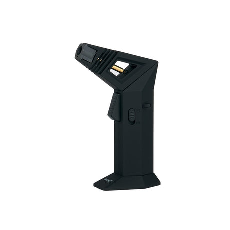 Maven Torch Apex in Black - Adjustable Windproof Butane Hand/Table Torch, Side View