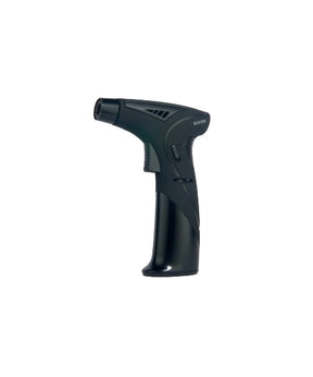 Maven Torch Space 7" Black Ergonomic High-Intensity Dab Torch, Windproof, Refillable, Side View