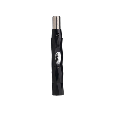 Maven Torch Diamond Pen Torch in Black - Windproof Jet Flame, Butane Refillable, Front View