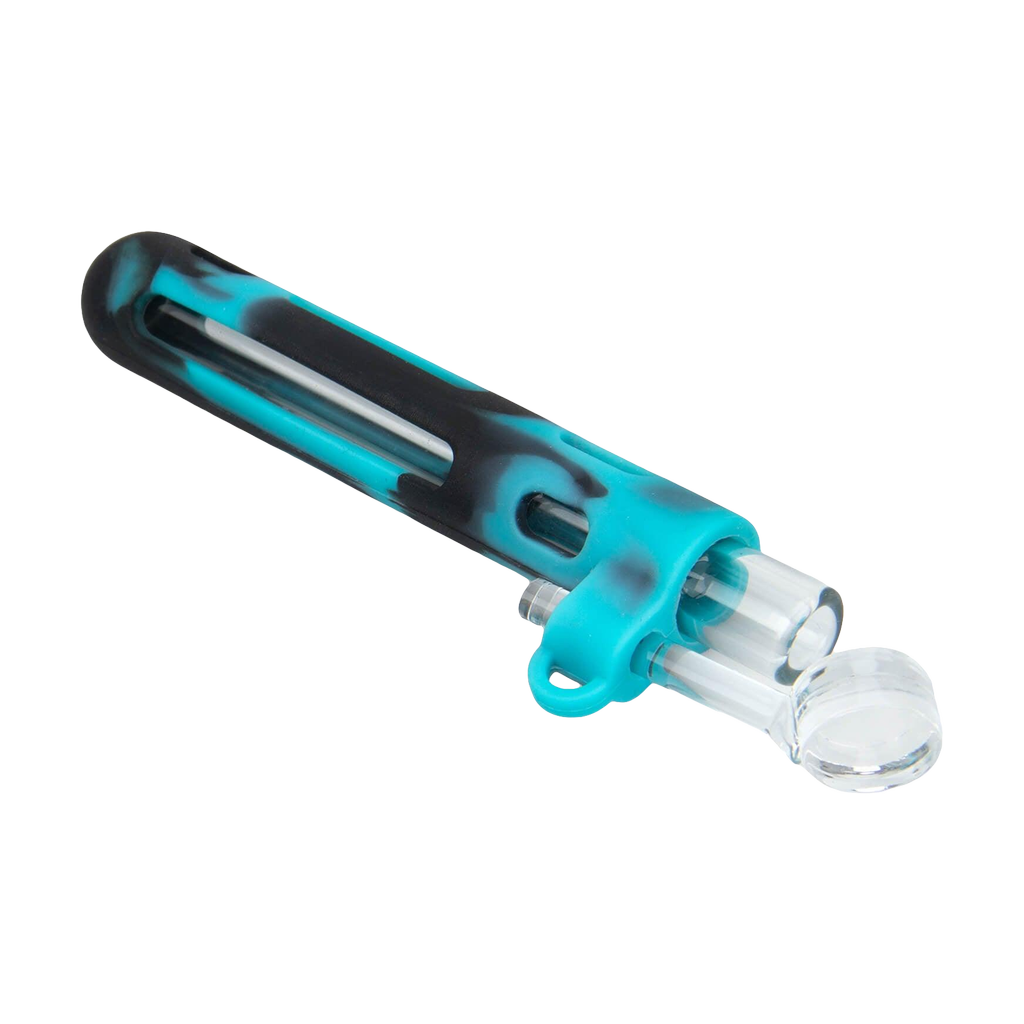 PILOT DIARY 2 IN 1 Concentrate Taster Pipe in Teal Black - Angled View