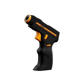 Maven Torch K2 in Black with Silicone Rubber Finish and Adjustable Jet Flame, Side View