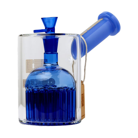 Cheech Glass 7.5" Pack A Punch Water Pipe in Blue with Borosilicate Glass and 14mm Female Joint