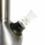 Chill White Borosilicate Glass Slide for Bongs, Close-up Side View, by Chill Steel Pipes