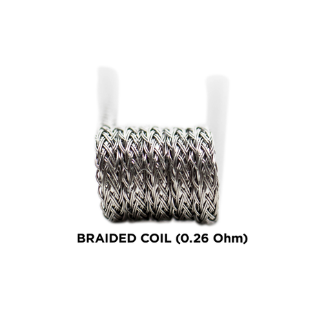 Medusa Customs Braided Pre-Built Coil, 0.26 Ohm, 5 Pack - Close-up View