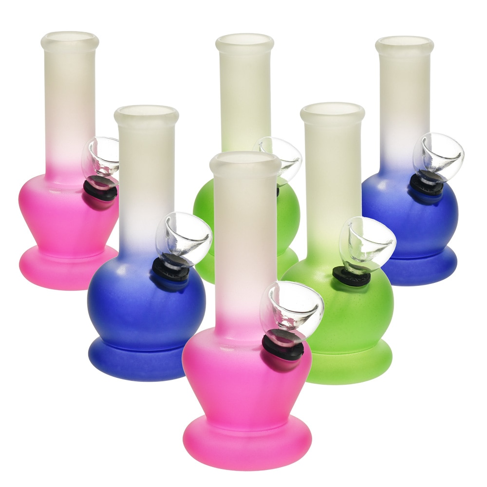 Brilliant Mini Ombre Glass Water Pipe | 5" | Assorted Colors | 6ct Box