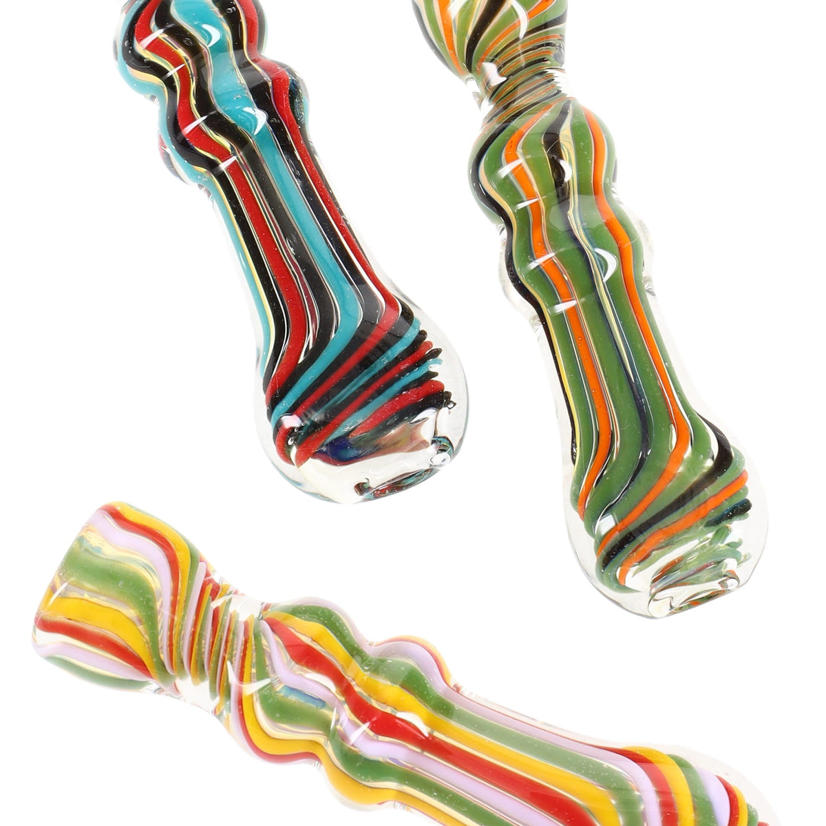 Taster Color Color Changing Striped Glass Chillum “Rainbow Taster” – Assorted Color ...