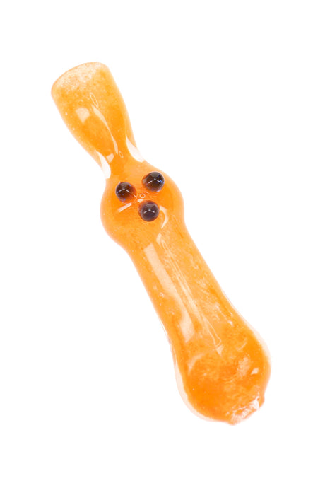 Frit Glass Chillum Firefly Fleck 3 inch