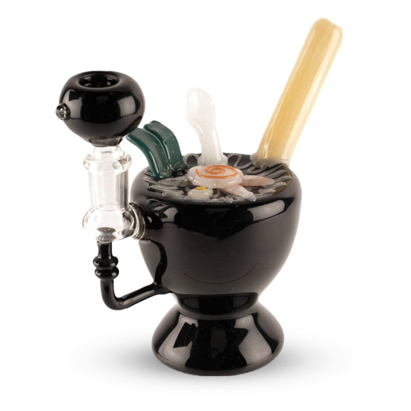 Custom Glass 6” Noodle Bowl Rig Water Pipe