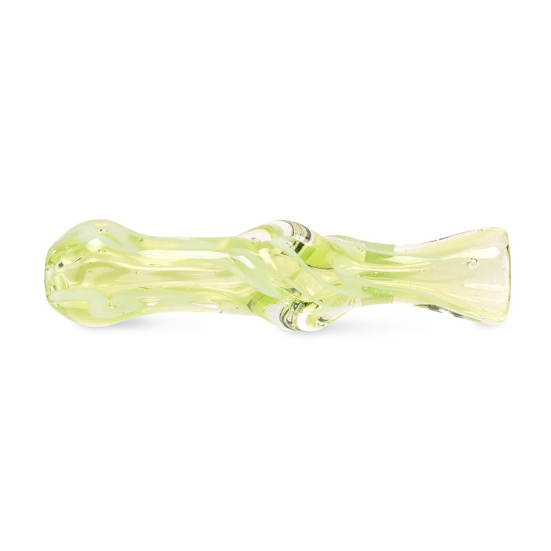 Custom Glass 3" Green Lime Slyme One Hitter Pipe