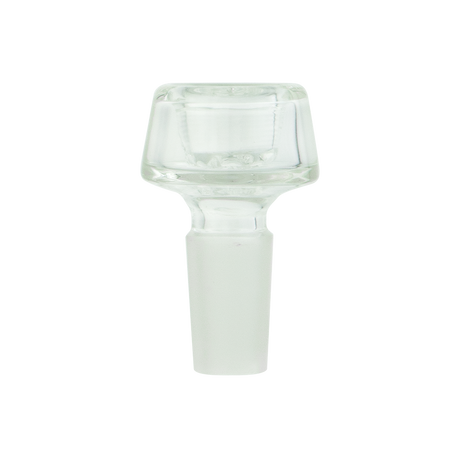 MAV Glass 7 Hole Pro Bowl 14mm for Bongs, Clear Borosilicate Glass, Front View