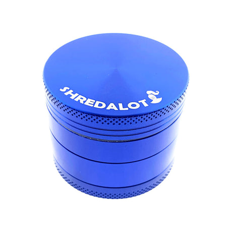 Sir Shredalot 4-part Grinder 50mm in Blue - Front View on White Background