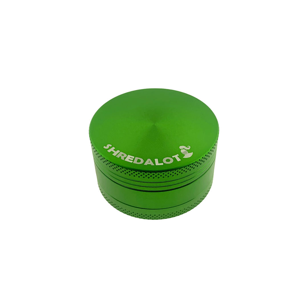 Sir Shredalot 3-Part Grinder 50mm in Vibrant Green - Top View