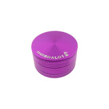 Sir Shredalot 3-part Grinder in vibrant purple, 50mm, compact and durable with fine teeth