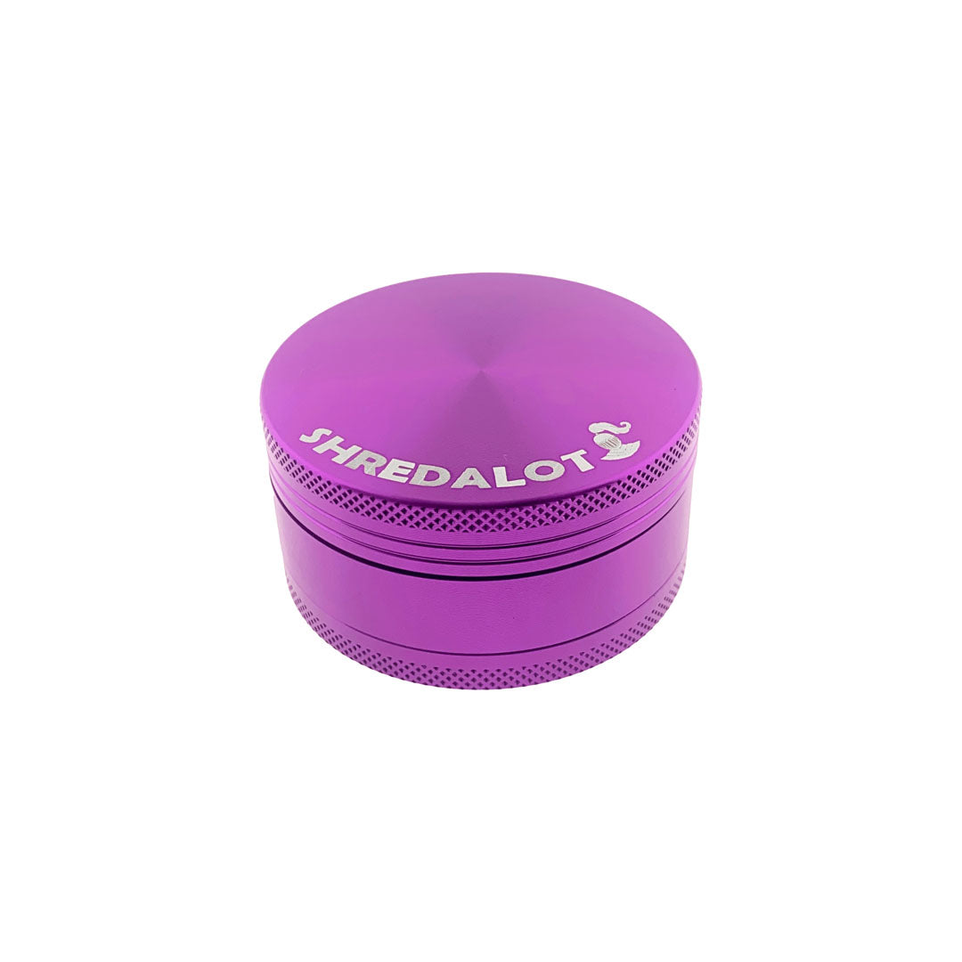 Sir Shredalot 3-part Grinder 63mm in Vibrant Purple - Front View