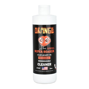 Orange Chronic Super Soaker Cleaner 16oz bottle front view on seamless white background