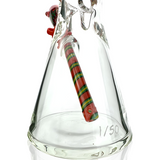 12" AFM Anime Dragon Beaker Bong with colorful accents, front view on white background