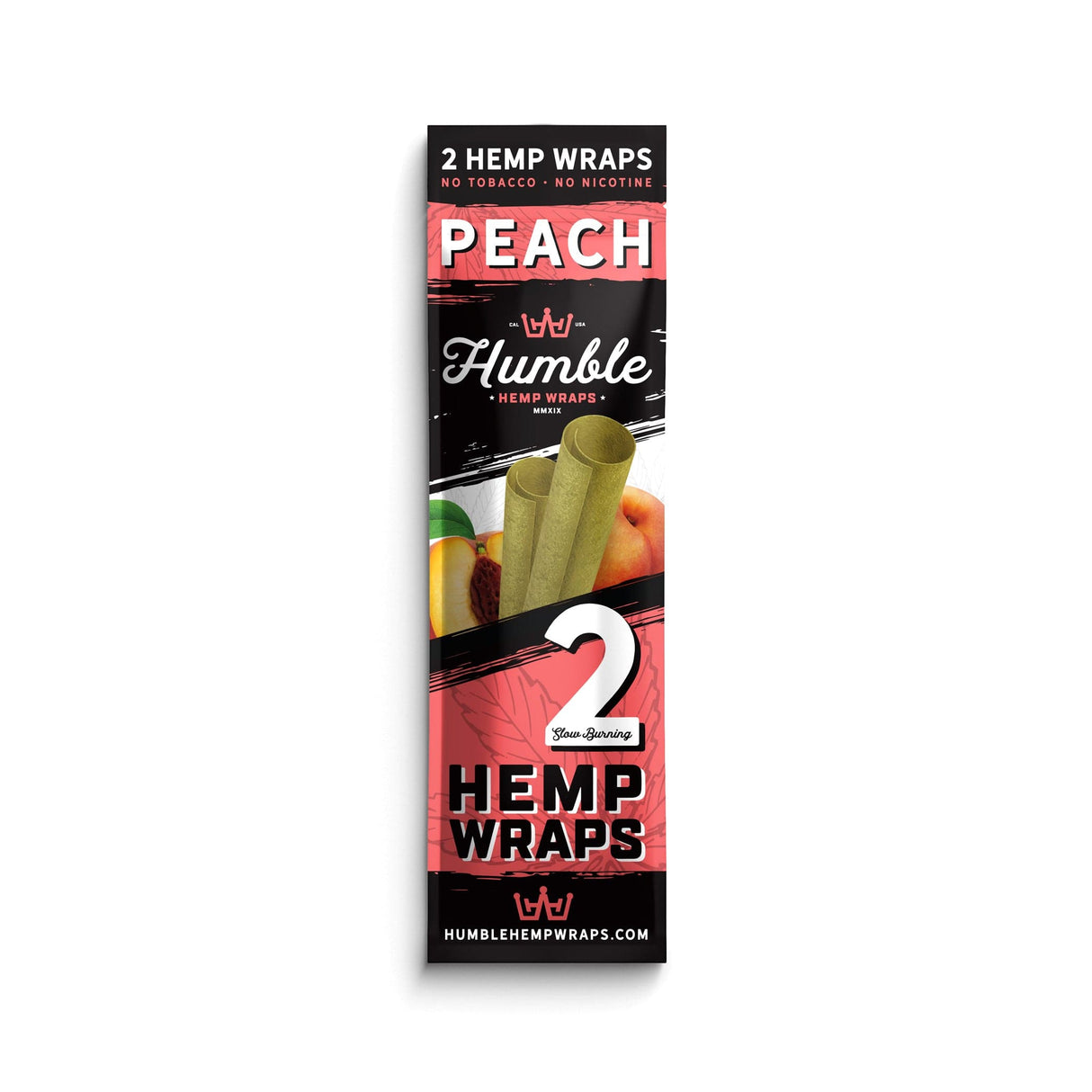 Humble Hemp Wraps - Peach - 25 Pack