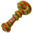 Crush Magic Genie Bottle Hand Pipe in Red/Green, Compact Design with Carb Hole - Side View