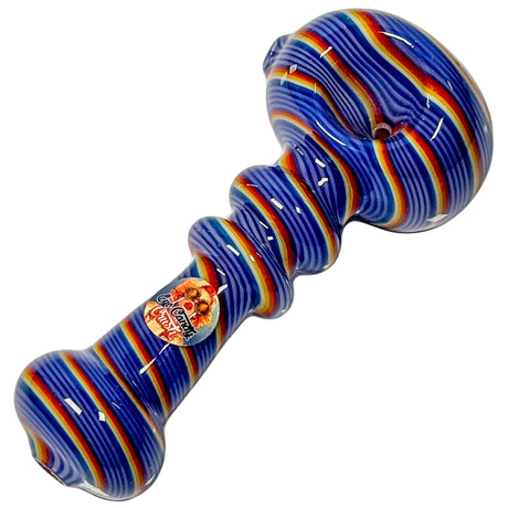 Crush Magic Genie Bottle Hand Pipe in Blue - Compact Design with Carb Hole