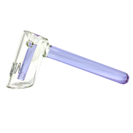 AFM 8" Shooter Color Glass Bubbler with Showerhead Perc, Side View on White Background