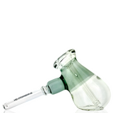 AFM 6" Fat Hammer Color Glass Bubbler, angled side view on a white background