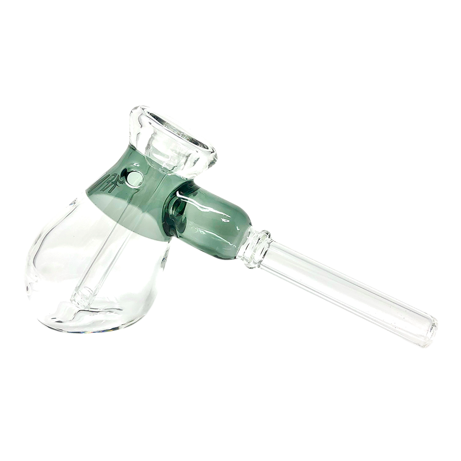 AFM 6" Fat Hammer Color Glass Bubbler with Deep Bowl - Side View on White Background