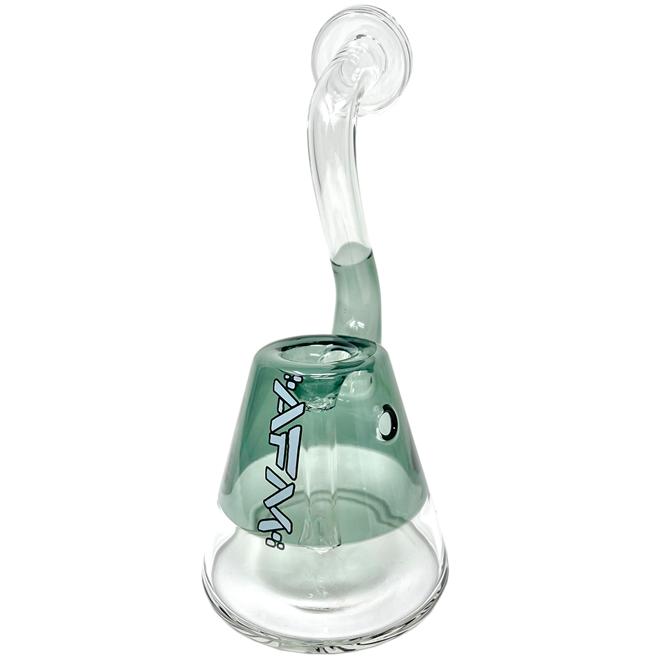 AFM 7.5" Spaceship Glass Bubbler with Colored Accents - Front View