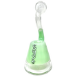 AFM 7.5" Spaceship Glass Bubbler in Mint Green with Clear Neck - Front View