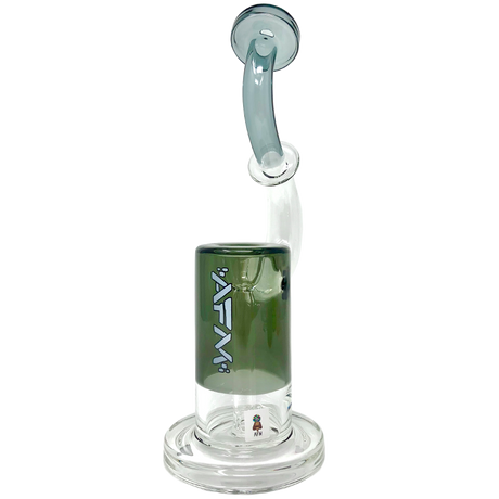 9.5" AFM Microscope Color Glass Bubbler with Borosilicate Build, Front View on White Background