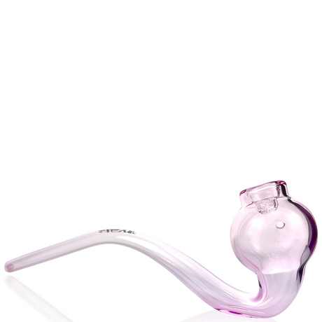 AFM 10" Gandalf Pink Glass Screen Hand Pipe - Classic Bent Neck Design