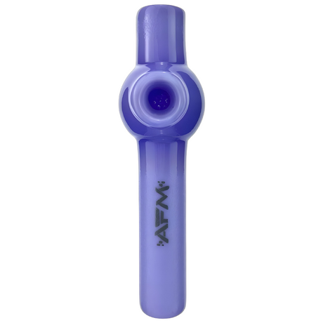 AFM 6" Lily Glass Screen Hand Pipe in Purple - Top View with Borosilicate Glass