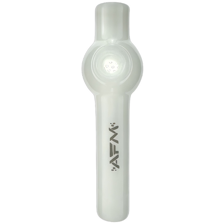 AFM 6" Lily Glass Screen Hand Pipe in Borosilicate, Front View on White Background