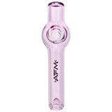 AFM 6" Lily Glass Screen Hand Pipe in Pink Borosilicate - Front View