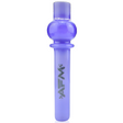 AFM 4.5" Globe Glass One Hitter Pipe in Purple - Front View, Colored Glass, Easy to Use