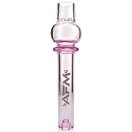 AFM 4.5" Globe Glass One Hitter Pipe in Pink - Front View on White Background