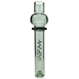 AFM 4.5" Globe Glass One Hitter Pipe in Green, Front View on White Background