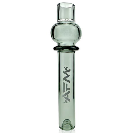 AFM 4.5" Globe Glass One Hitter Pipe in Green, Front View on White Background