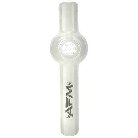 AFM 4.5" Poppy Glass Screen Hand Pipe with Borosilicate Build, Front View on White Background