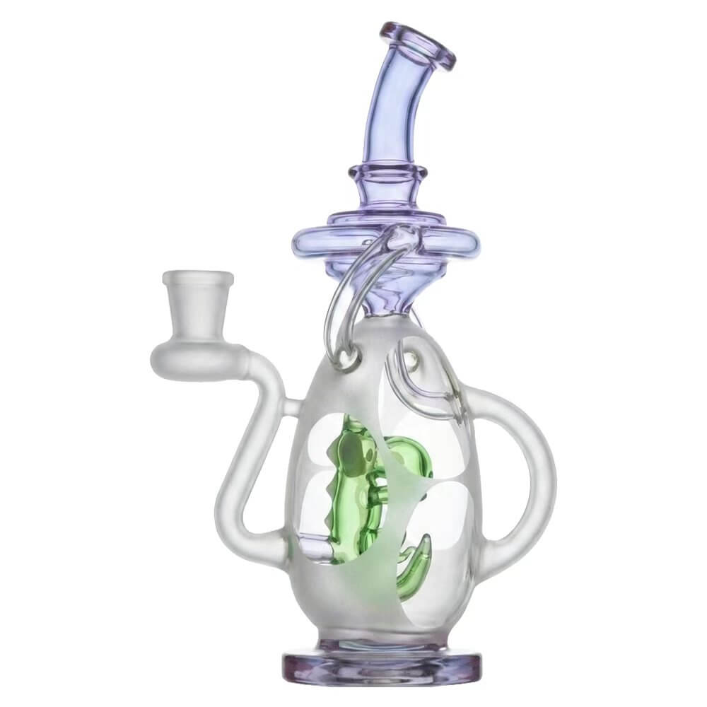 Glassic 7.8'' Heady Dino Recycler Egg Dab Rig