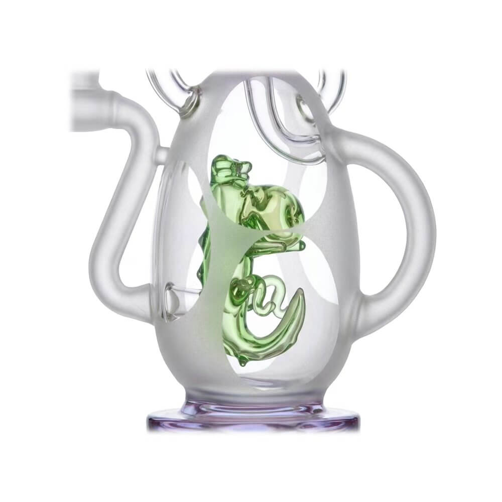 Glassic 7.8'' Heady Dino Recycler Egg Dab Rig