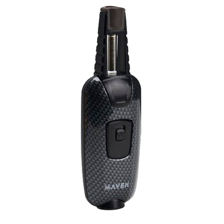 Maven Torch Armour in Carbon Fiber - Zinc Alloy Handheld Torch with Jet Flame & Safety Lock
