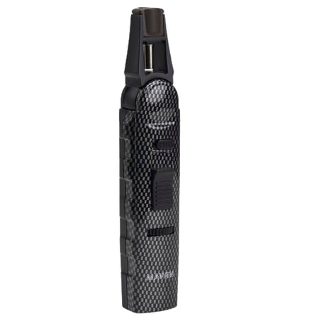 Maven Torch Model 7 Pen Torch in Carbon Fiber with Windproof Jet Flame and Safety Lock - Front View