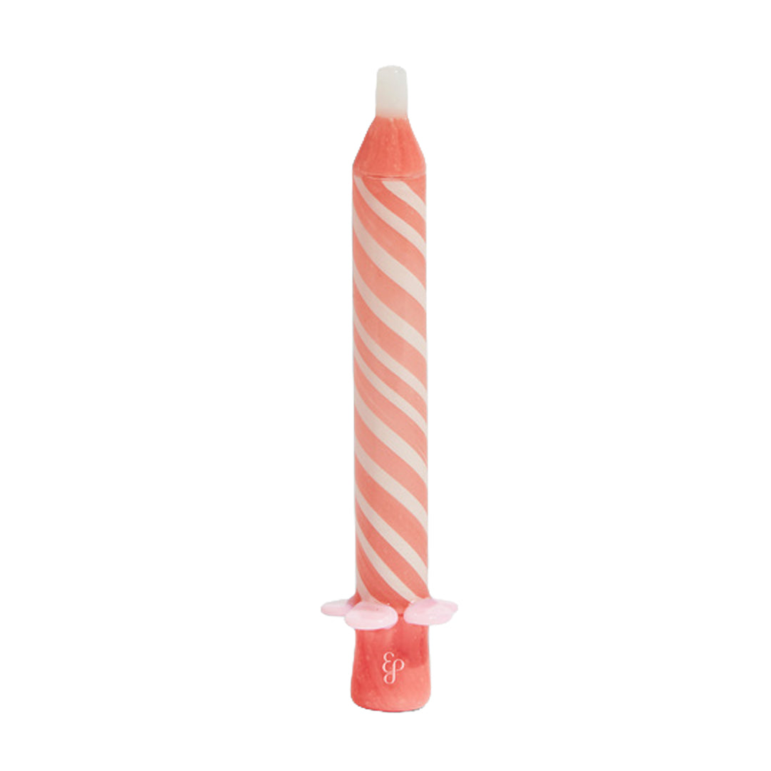 Edie Parker Candle One Hitter borosilicate glass chillum shaped like a birthday candle