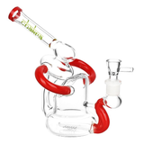 Chakra Recline & Align Recycler Glass Water Pipe | 6.25" | 14mm F | Colors Vary