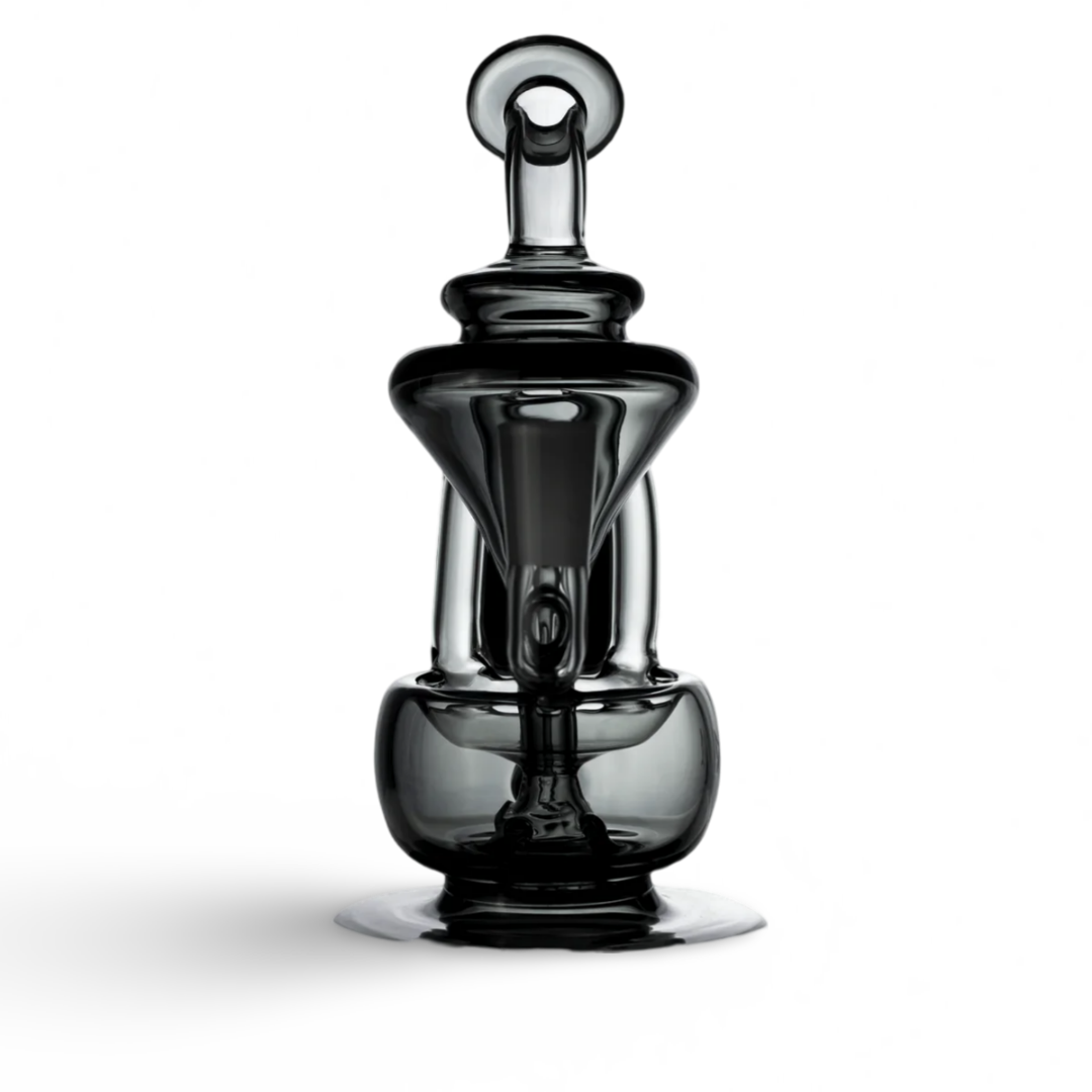 MJ Arsenal Charcoal Claude Mini Rig - Compact Recycler Design for Concentrates