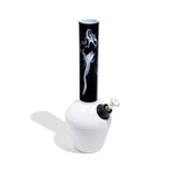 Chill Steel Pipes Gloss White Base with Artistic Design, Standard Size, Side View