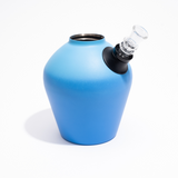 Chill Steel Pipes Blue Ombre Bong - Limited Edition Matte Finish - Angled View