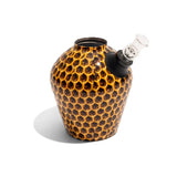 Chill Steel Pipes Limited Edition Honeycomb Bong in Yellow with Artwork, Standard Size