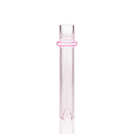 MAV Glass 4" One Hitter Hand Pipe in Pink Colored Glass - Front View